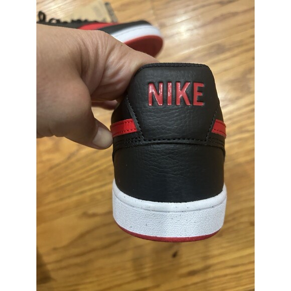 Nike Court Vision LO NN Sneakers Men’s Size 11.5 Black/University Red FJ0685-010 - Picture 6 of 7